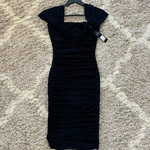 Fashion Nova Black Bandage Midi Dress - NWT